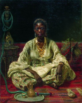 negress 1876 Ilya Repin Oil Paintings